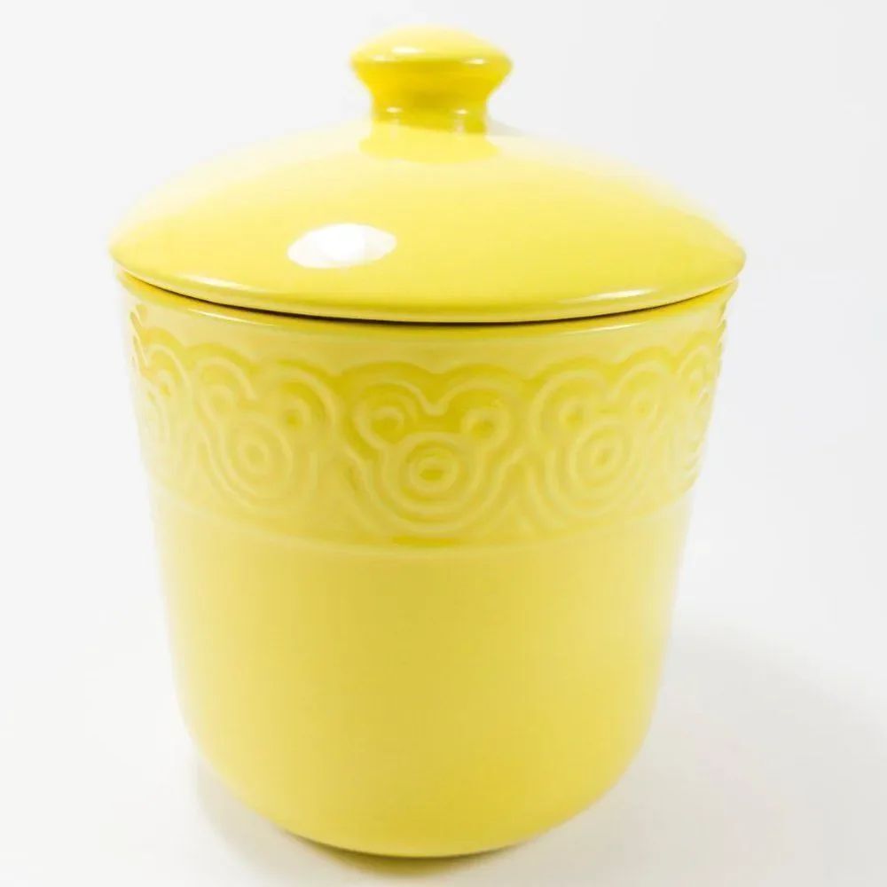 Yellow Lidded Disney Jar Canister